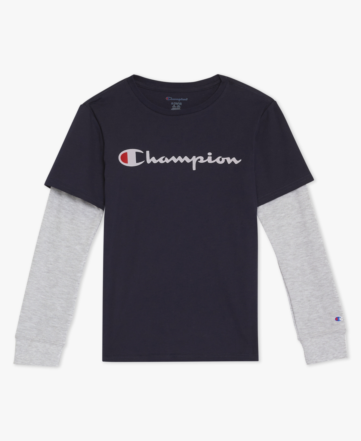 Champion Boys' 8-20 Hangdown Long-Sleeve T-Shirt