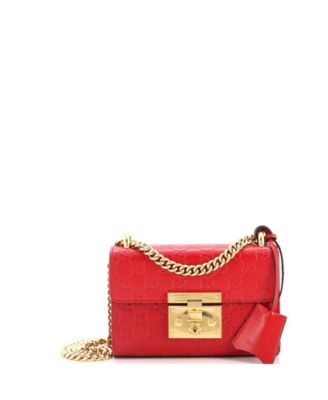 Small Padlock Shoulder Bag Guccissima Leather