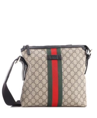 Medium Web Messenger Bag GG Coated Canvas