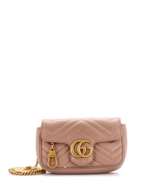 Super Mini GG Marmont Flap Bag Matelasse Leather