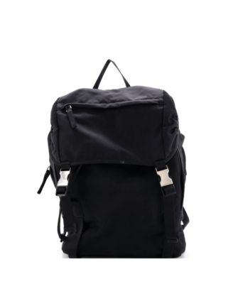 Medium Double Buckle Backpack Tessuto