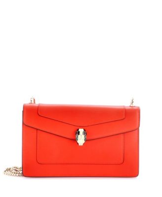Small Serpenti Forever Wallet on Chain Leather