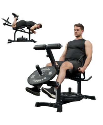 Leg Extension and Curl Machine, Seated Leg Extension machine and Lying leg Curl Machine for Home Gym with 500lbs, Adjustable Leg Machine
