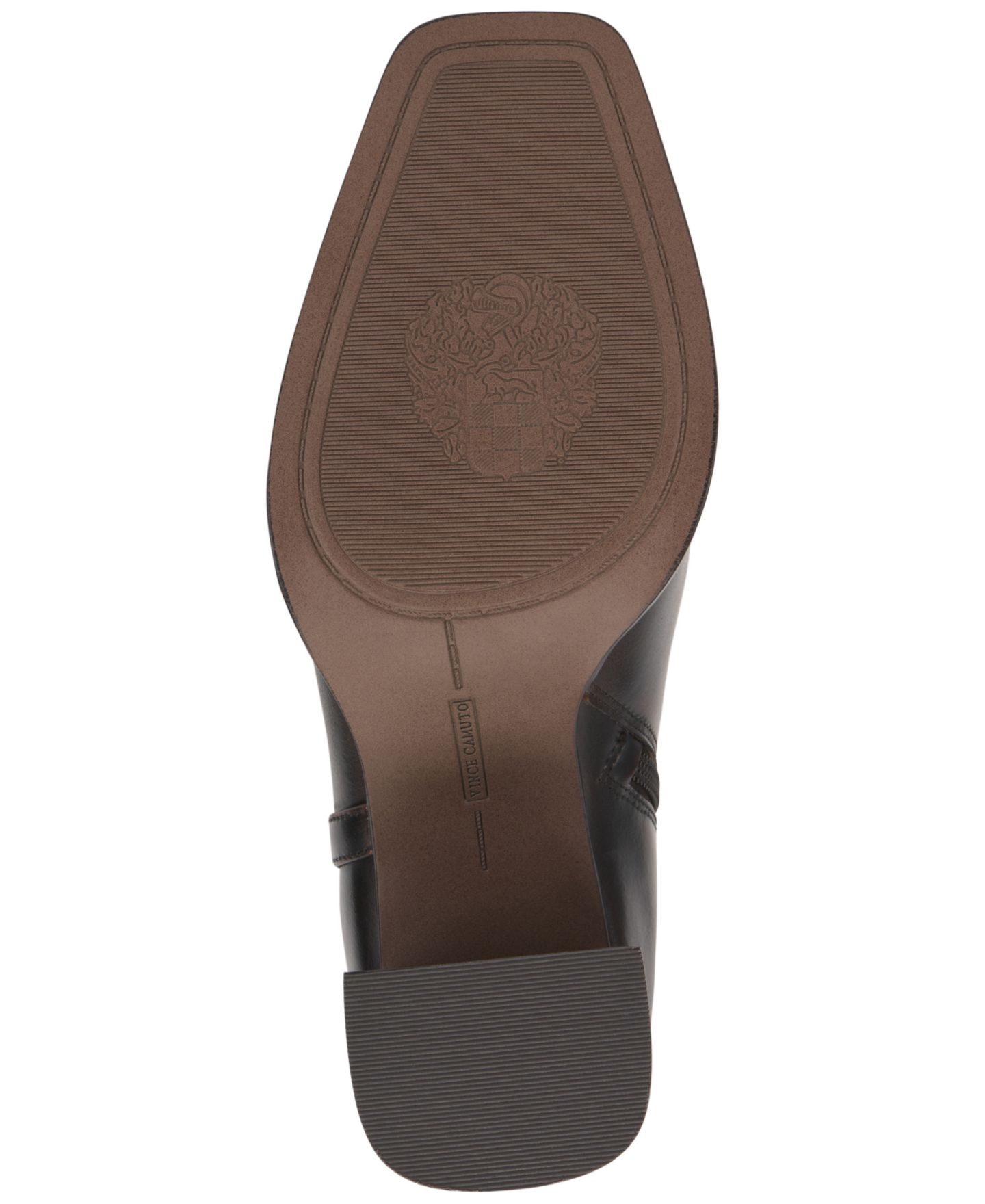 Женские ботинки Vince Camuto Sorana Regular & Wide-Calf Block Heel Riding, цвет: Кожаный — фото 5