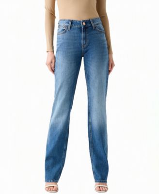 Women's Nicky Straight-Leg Mid-Rise Jeans