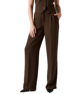 Women's Theoline Perfect Pant High-Rise Wide-Leg Tailored Pants