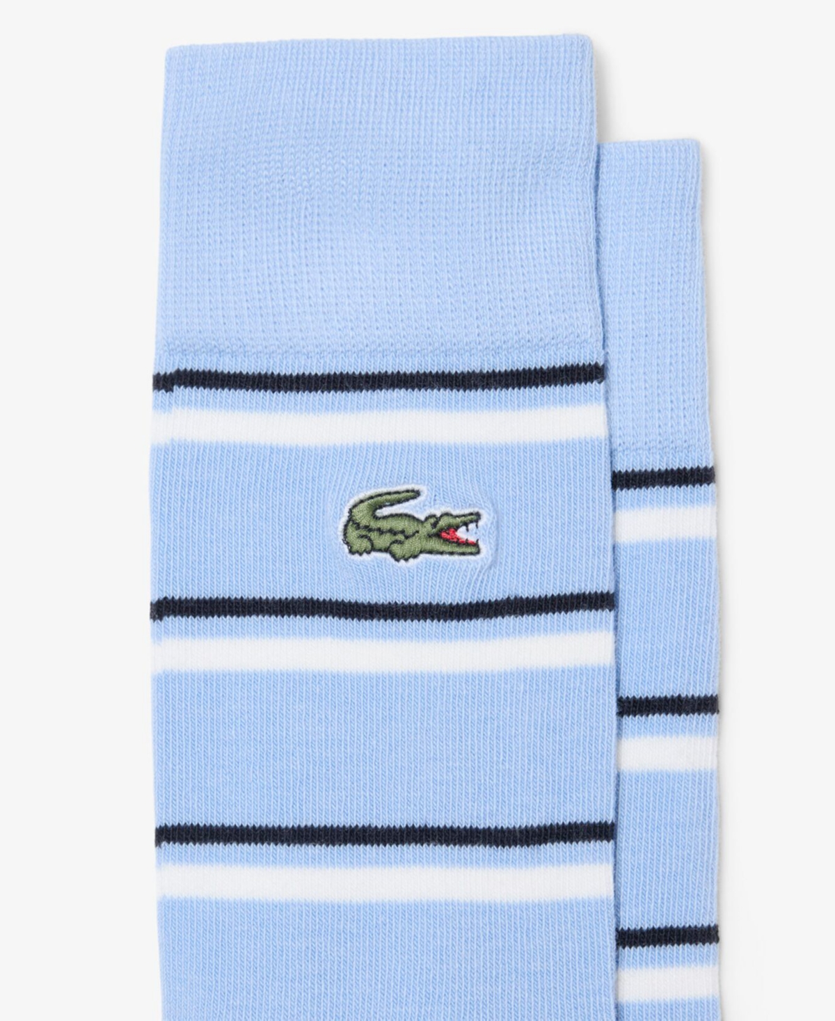 Lacoste Men's Ribbed Crew Socks, 2-Pack