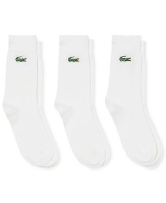 Men's & Women's Ribbed-Cuff Crew Socks, 3-Pack