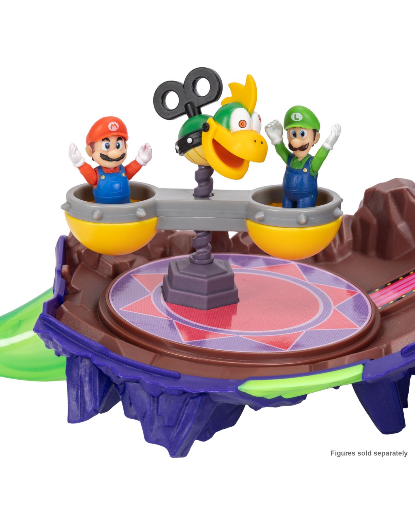 Детский игровой набор SUPER MARIO Wonder Bowser Jr. Planet Glow-in-the-Dark Interactive Playset, Ages 3+ — фото 4
