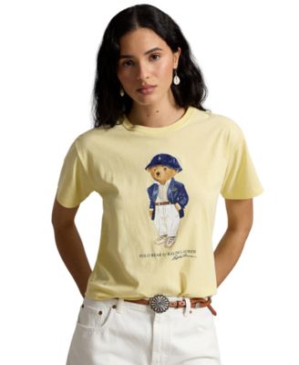 Women's Bear Print Crewneck T-Shirt
