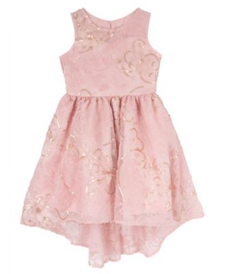 Girls' 7-16 Round Neck Sleeveless Dress