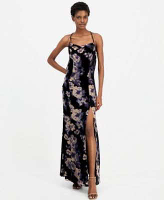 Women's River Cowl-Neck Floral-Print Maxi Dress