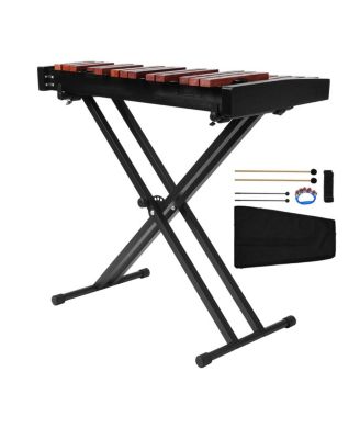 32-Note Wooden-Key Adjustable-Stand Glockenspiel, Ages 3+
