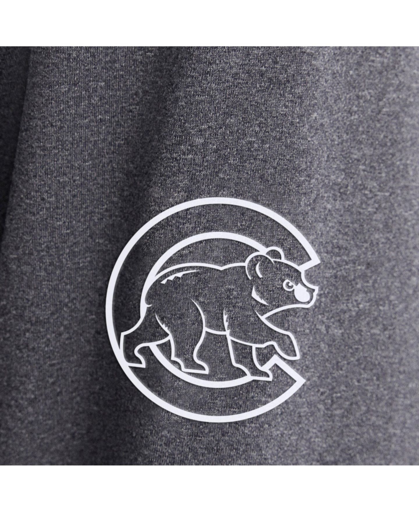Мужская футболка Fanatics Charcoal Chicago Cubs Clutch Long Sleeve Hooded — фото 2