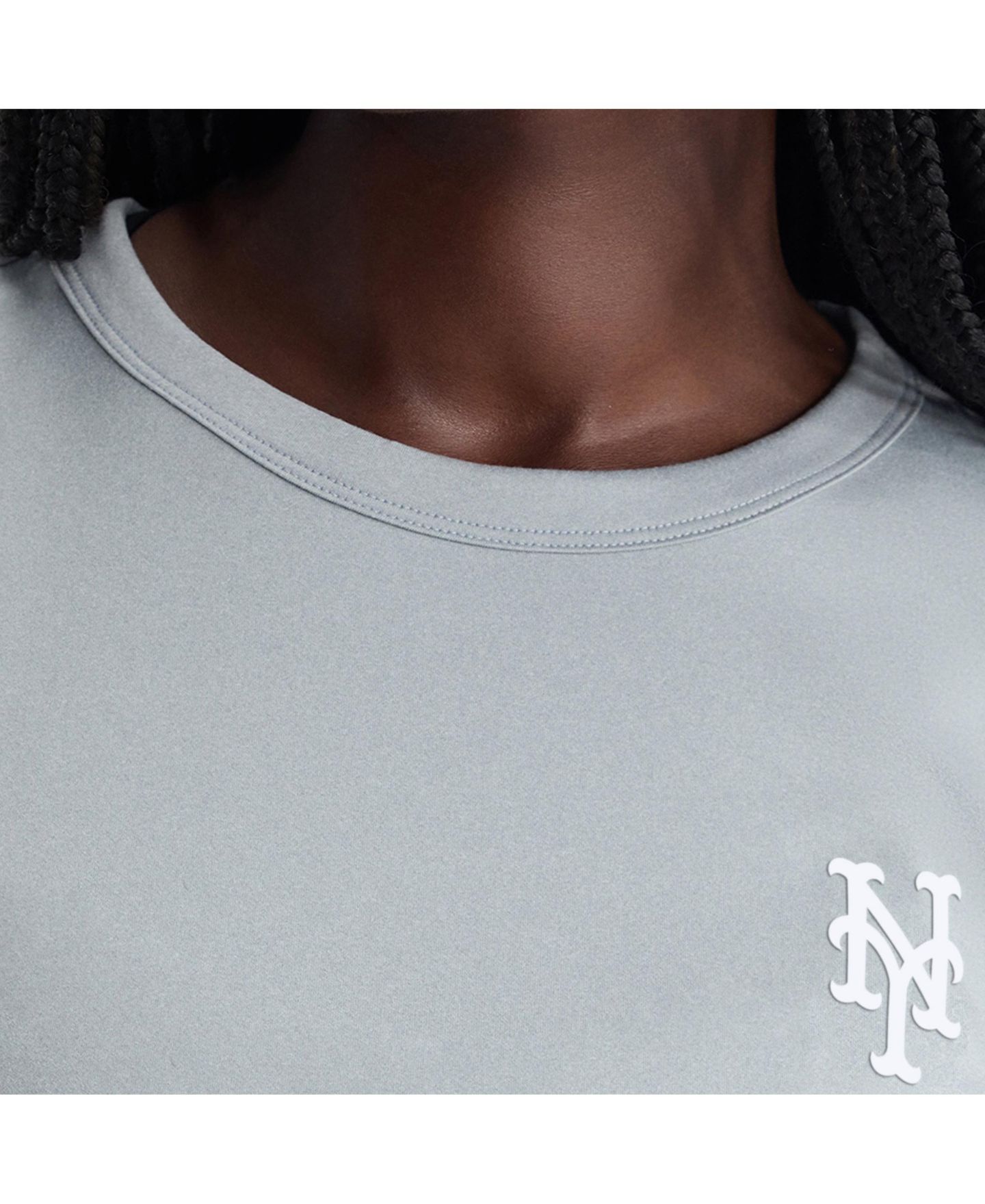 Женская футболка Fanatics Gray New York Mets Clutch — фото 3