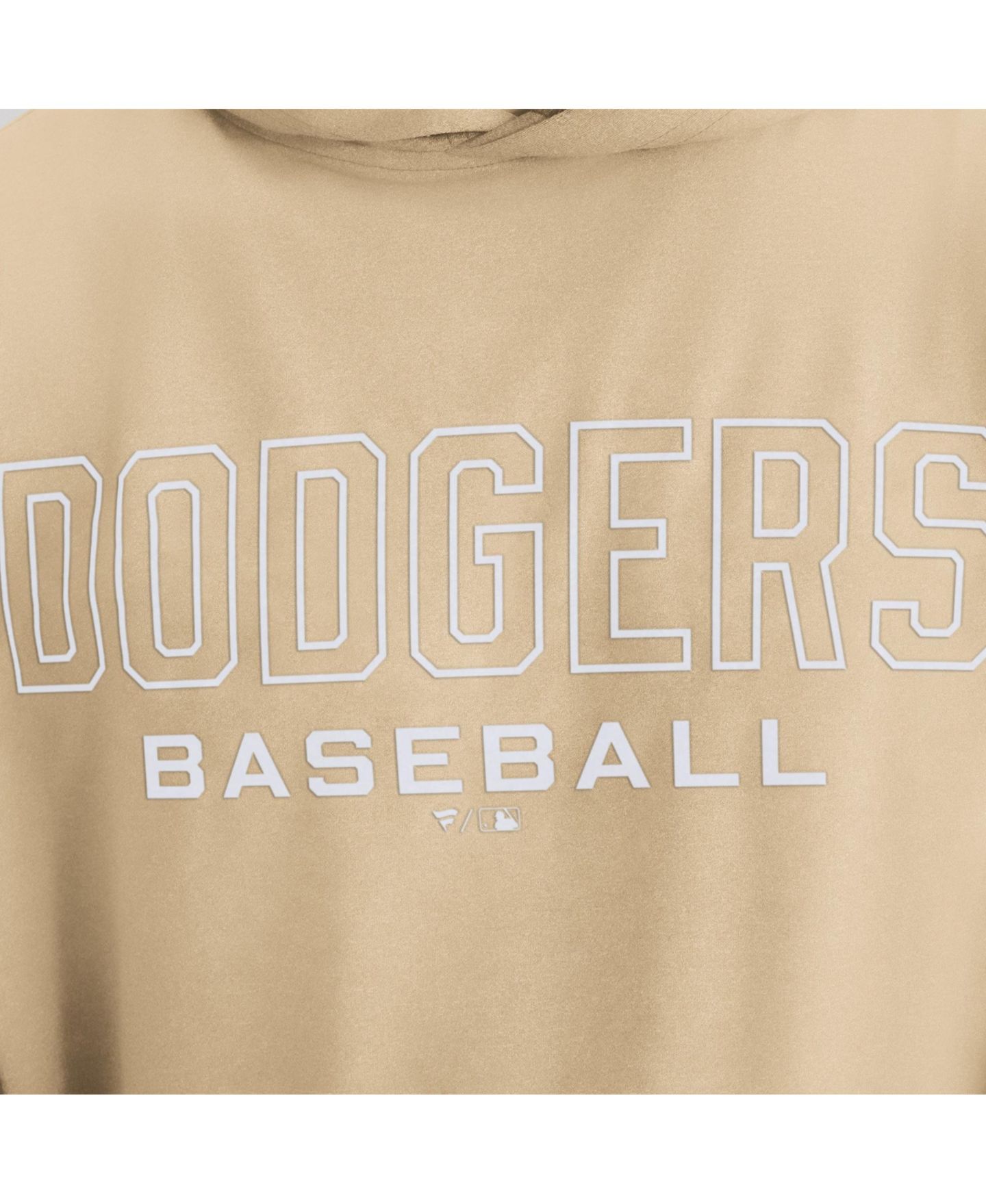 Мужская футболка Fanatics Khaki Los Angeles Dodgers Clutch Long Sleeve Hooded — фото 3