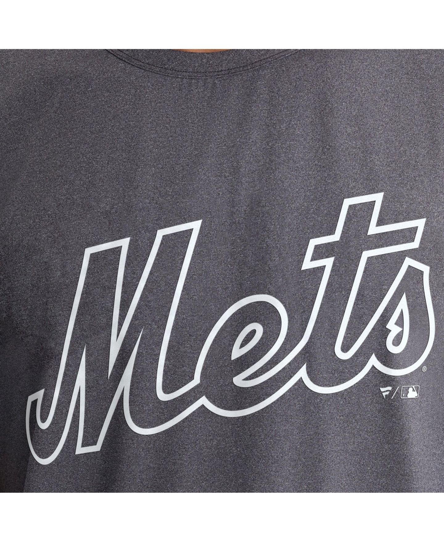 Мужская футболка Fanatics Charcoal New York Mets Clutch Winning Edge — фото 2