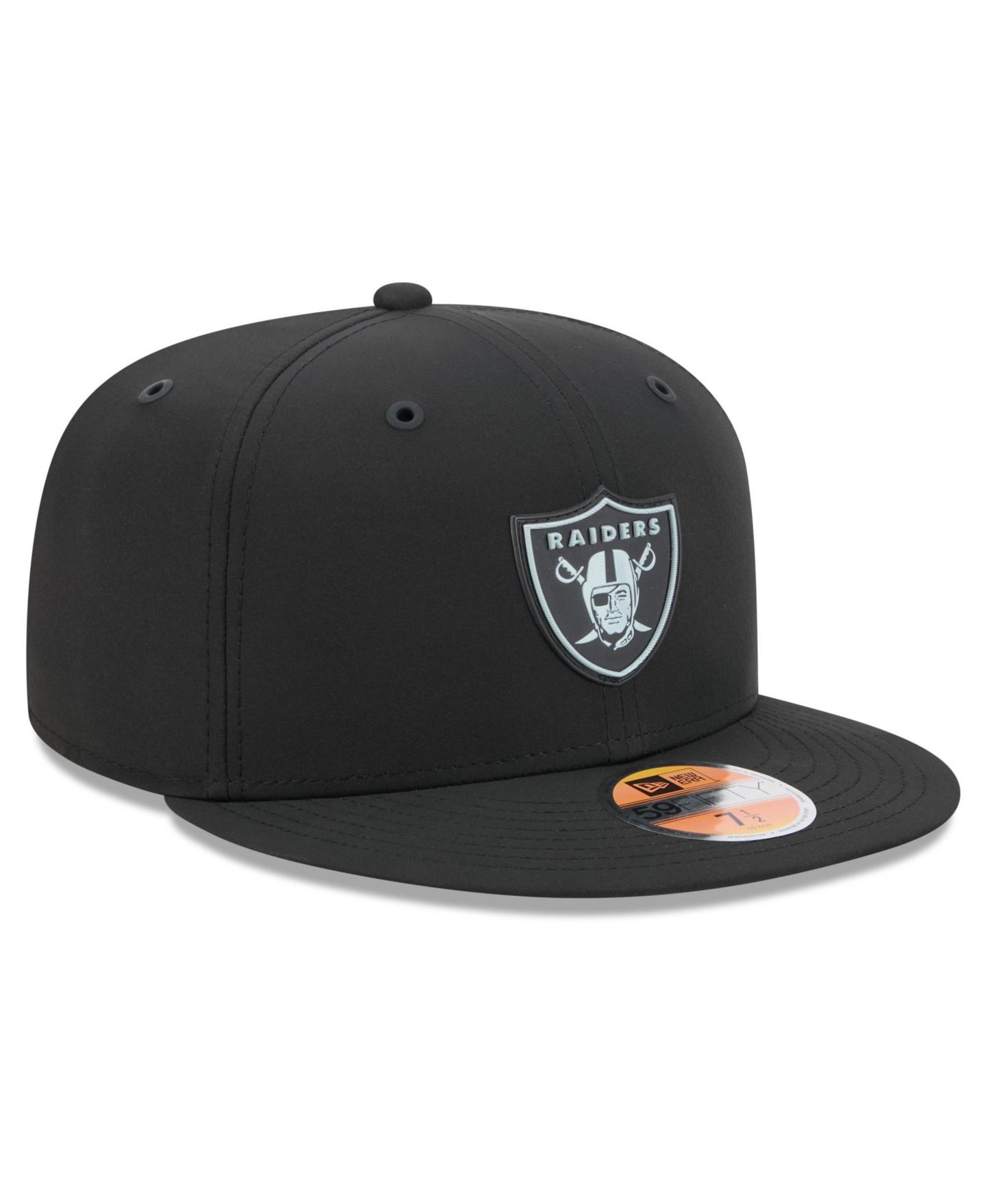 Мужская кепка New Era Black Las Vegas Raiders 2026 Sideline 59FIFTY Fitted Hat — фото 4