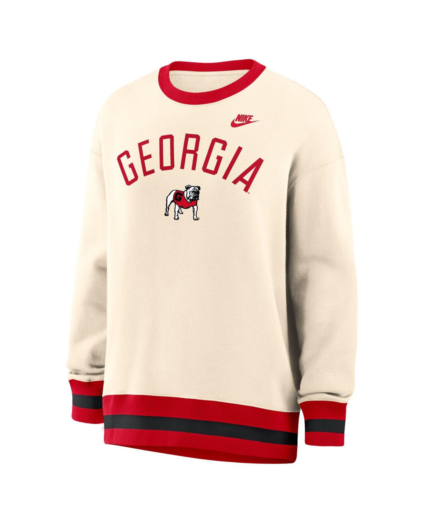 Женский свитшот Nike Georgia Bulldogs Oversized Legacy Arch Phoenix, натуральный — фото 5