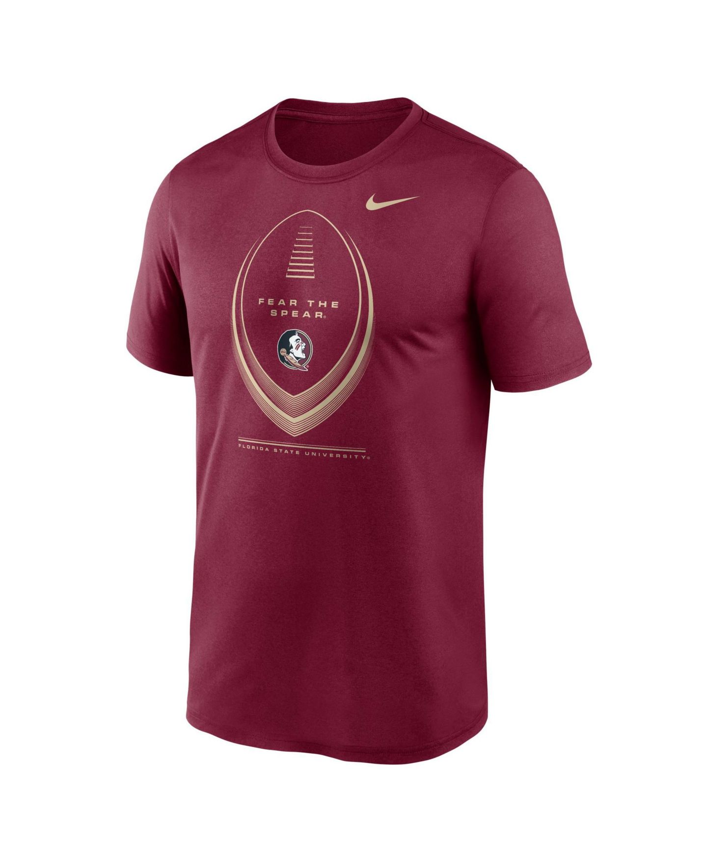 Мужская футболка Nike Garnet Florida State Seminoles Primetime Legend Football Icon Dri-FIT — фото 3
