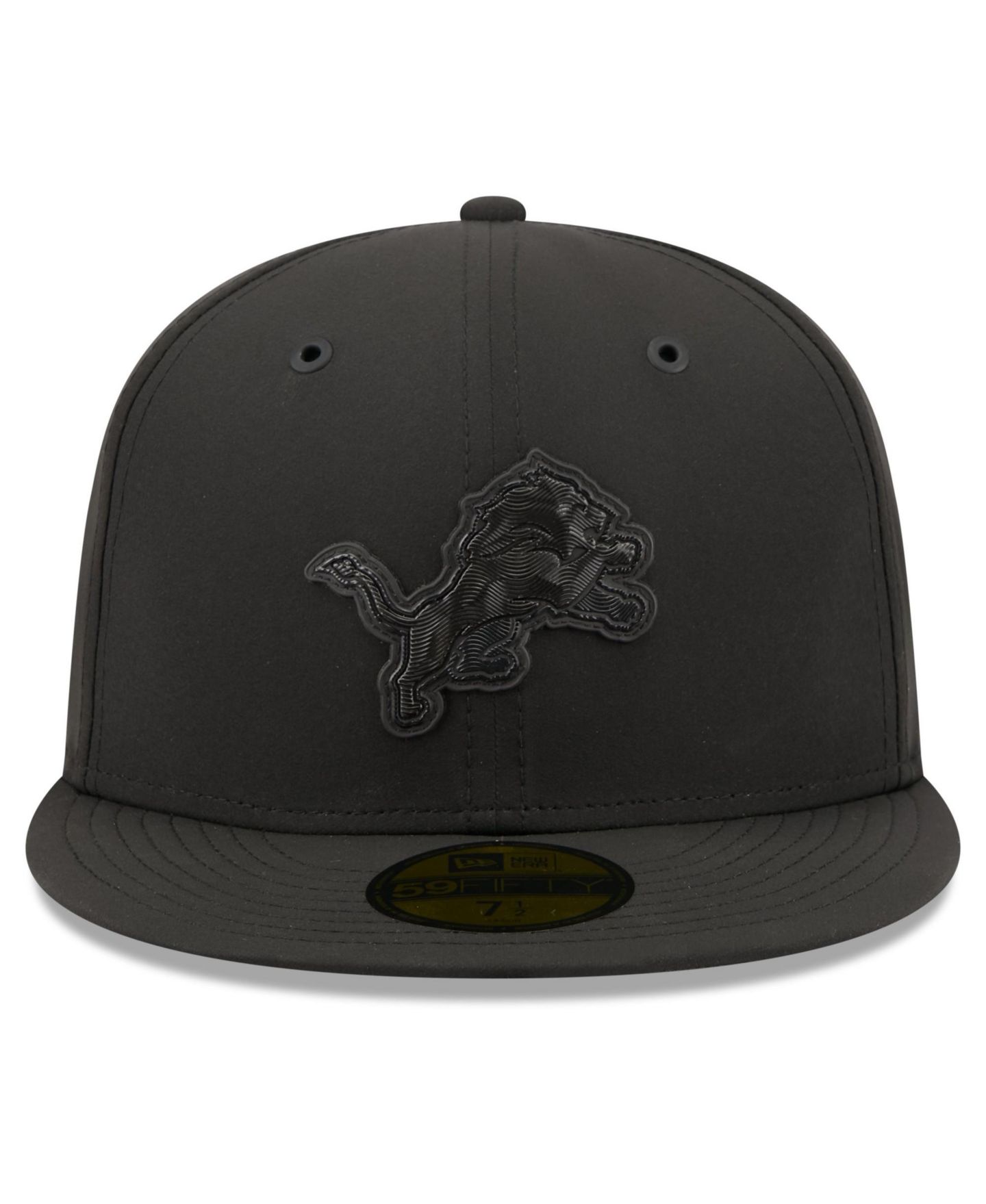 Мужская кепка New Era Black Detroit Lions 2026 Sideline 59FIFTY Fitted Hat — фото 5