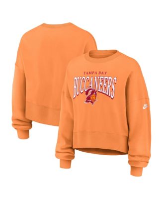 Women's Orange Tampa Bay Buccaneers Oversized Phoenix Fleece Sweatshirt