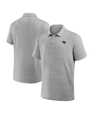Men's Heather Gray New England Patriots Clutch Polo Shirt