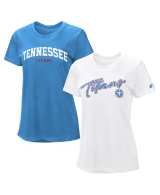 Women's 2-piece Light Blue/White Tennessee Titans T-Shirt