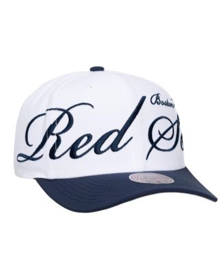 Men's and Women's White/Navy Boston Red Sox XL Script Pro Crown Adjustable Hat