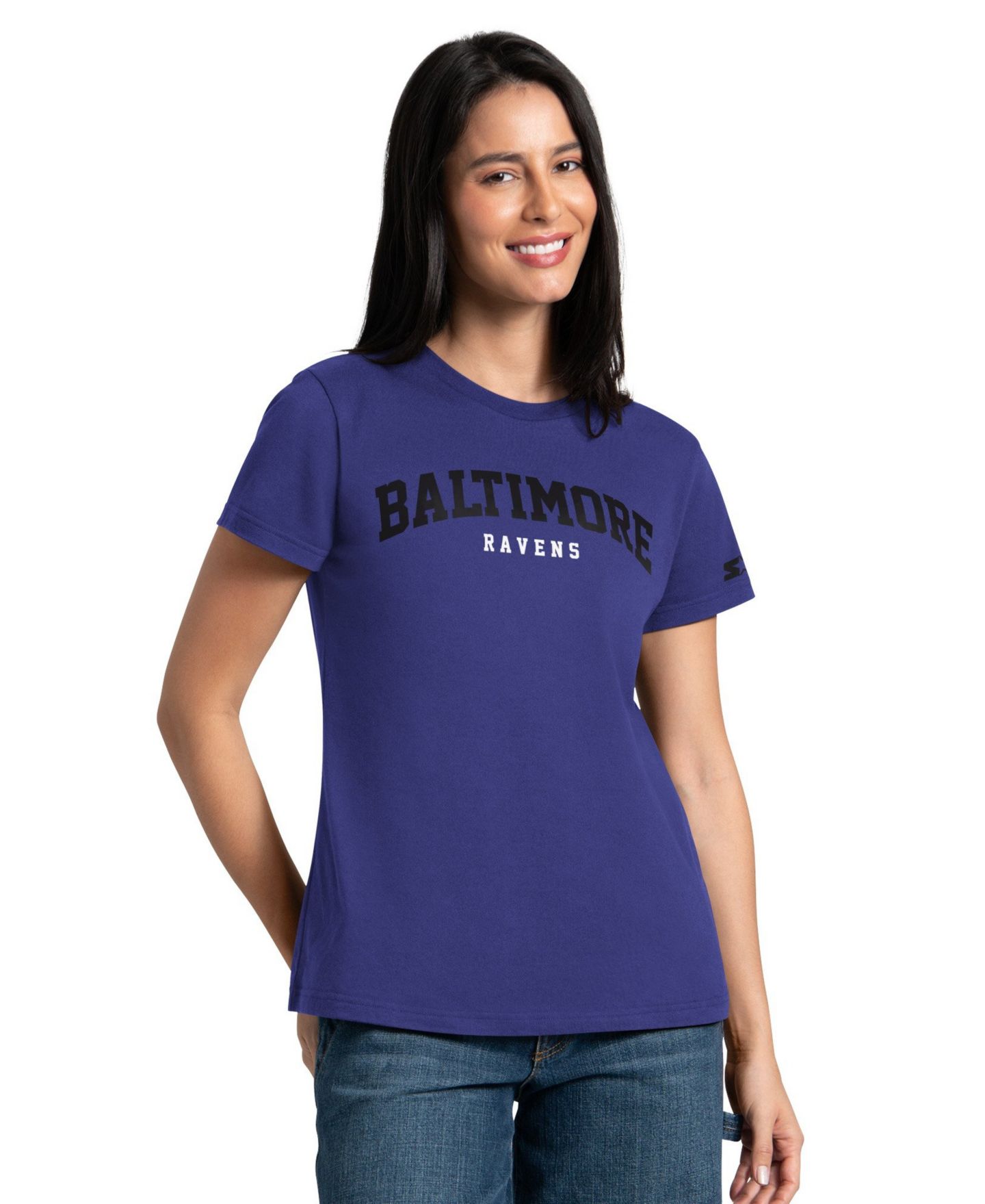 Женские футболки Starter 2-piece Purple/Black Baltimore Ravens — фото 5