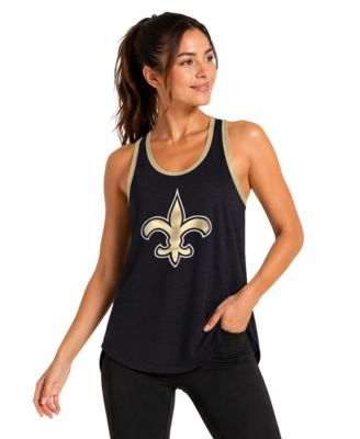 Women's Black New Orleans Saints Tater II Racerback Tank Top