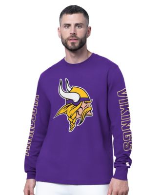 Men's Purple Minnesota Vikings Clutch Hit II Long-Sleeve T-Shirt