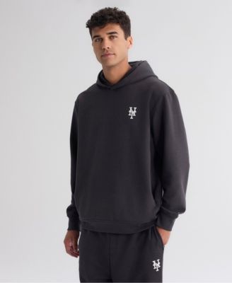 Men's Charcoal New York Mets Clutch Tri-Blend Hoodie