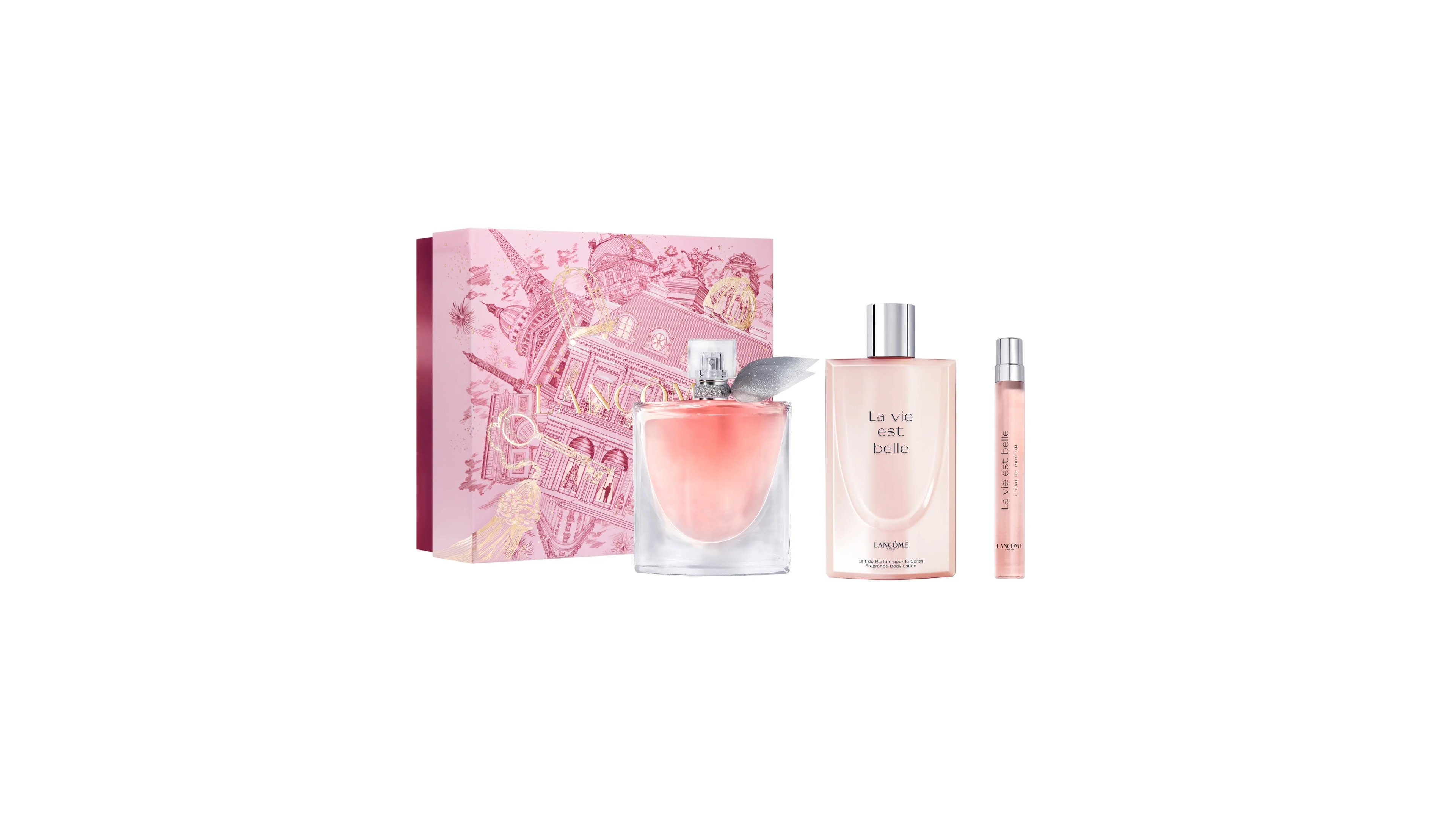 Lancome 3-Piece Full Size La Vie Est Belle Perfume Spray & Body Lotion Set