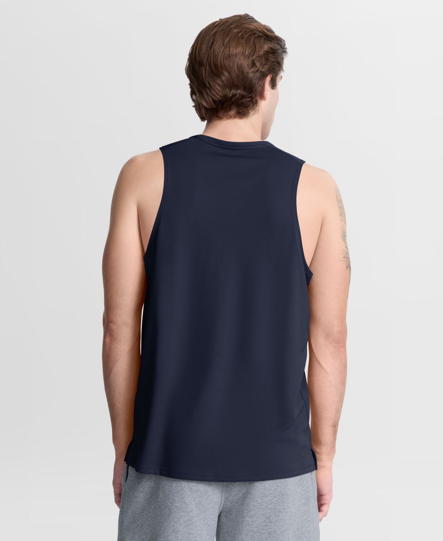 Мужской топ Nike Navy New England Patriots Kickoff Miler Dri-FIT Tank — фото 3