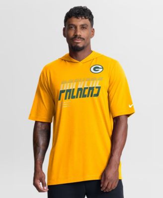 Men's Gold Green Bay Packers Tri-Blend Hooded T-Shirt