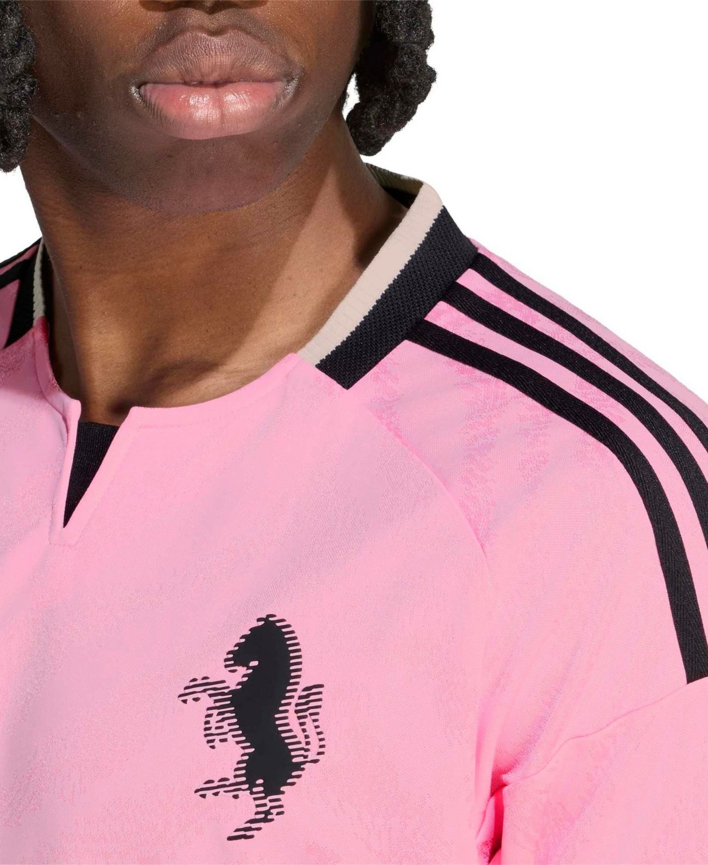 Мужской топ adidas Pink Juventus 2026/27 Away On-Field Authentic Jersey — фото 5