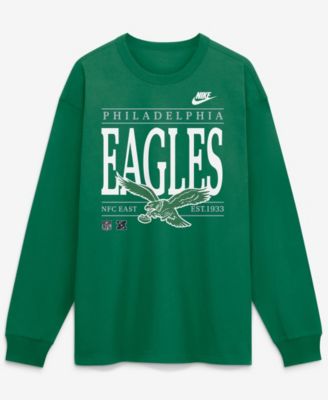 Men's Kelly Green Philadelphia Eagles Red Zone Long Sleeve Max90 T-Shirt