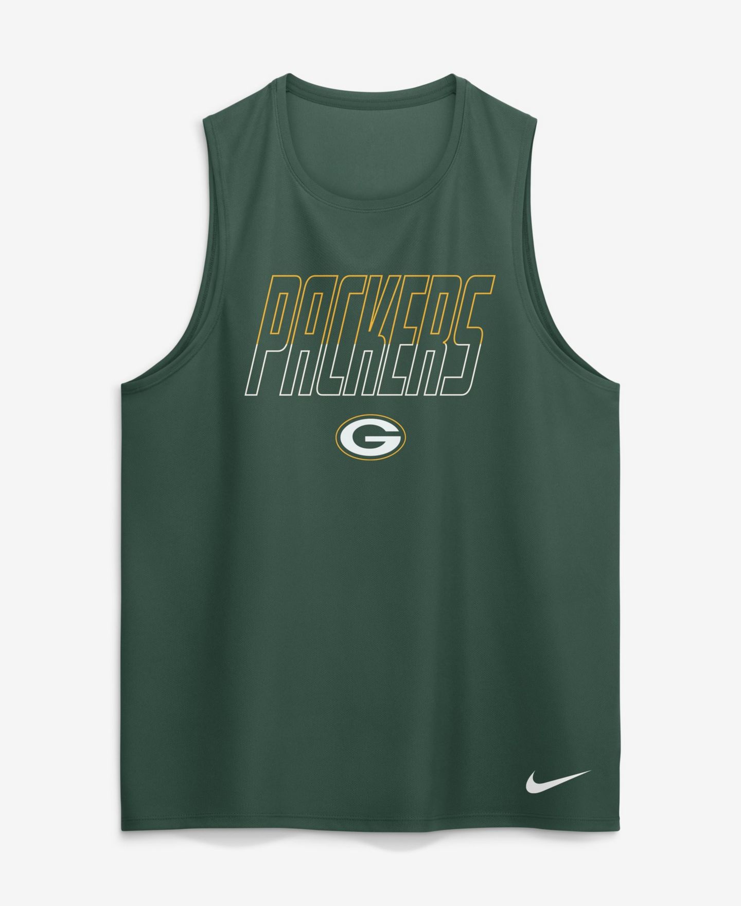 Мужской топ Nike Green Bay Packers Kickoff Miler Dri-FIT Tank — фото 4