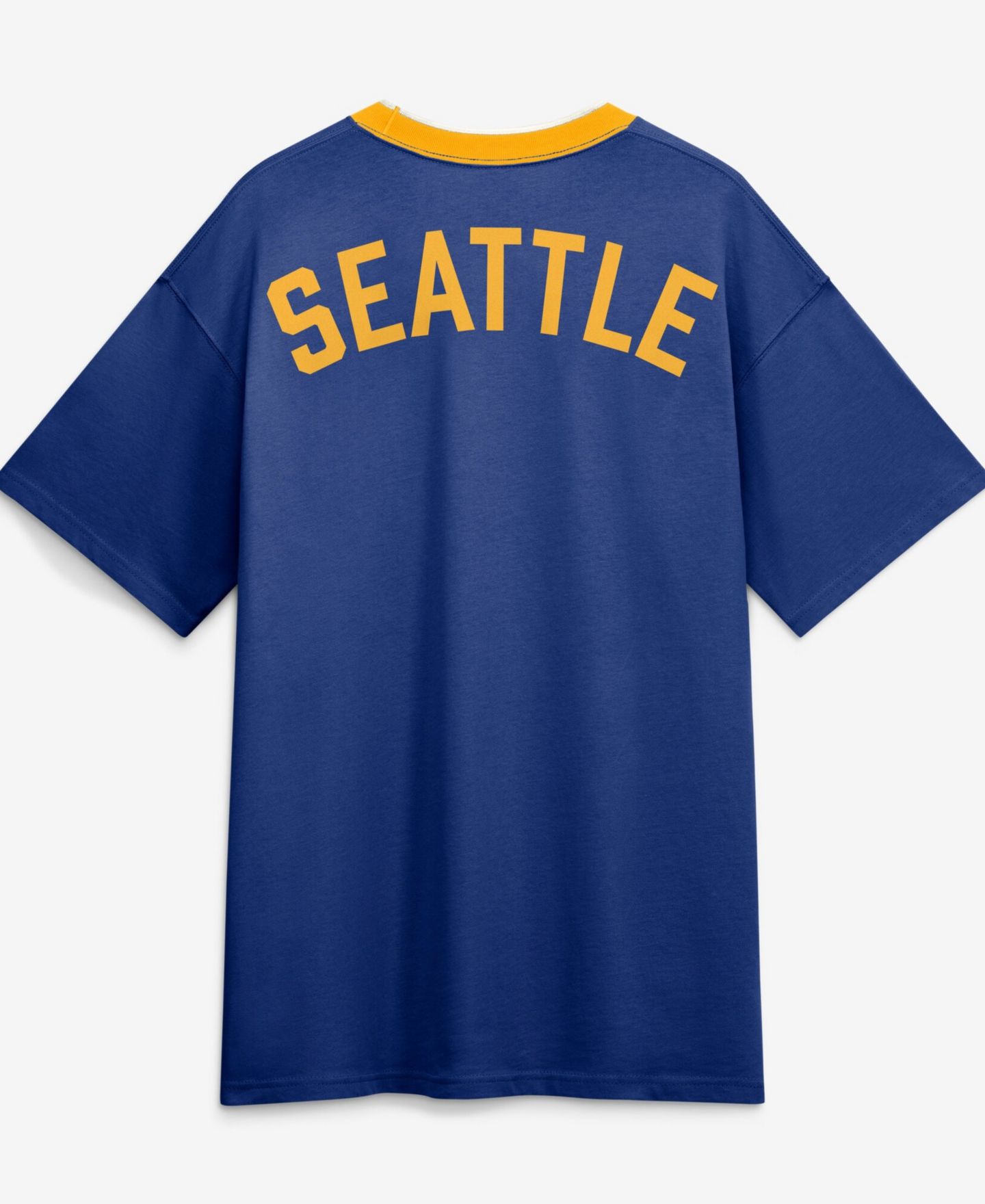 Мужская футболка Nike Royal Seattle Mariners Cooperstown Collection Ringer — фото 4