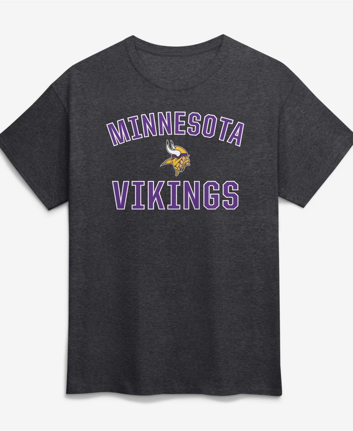 Мужская футболка Logo Athletic Charcoal Minnesota Vikings Cotton Victory Arch — фото 1