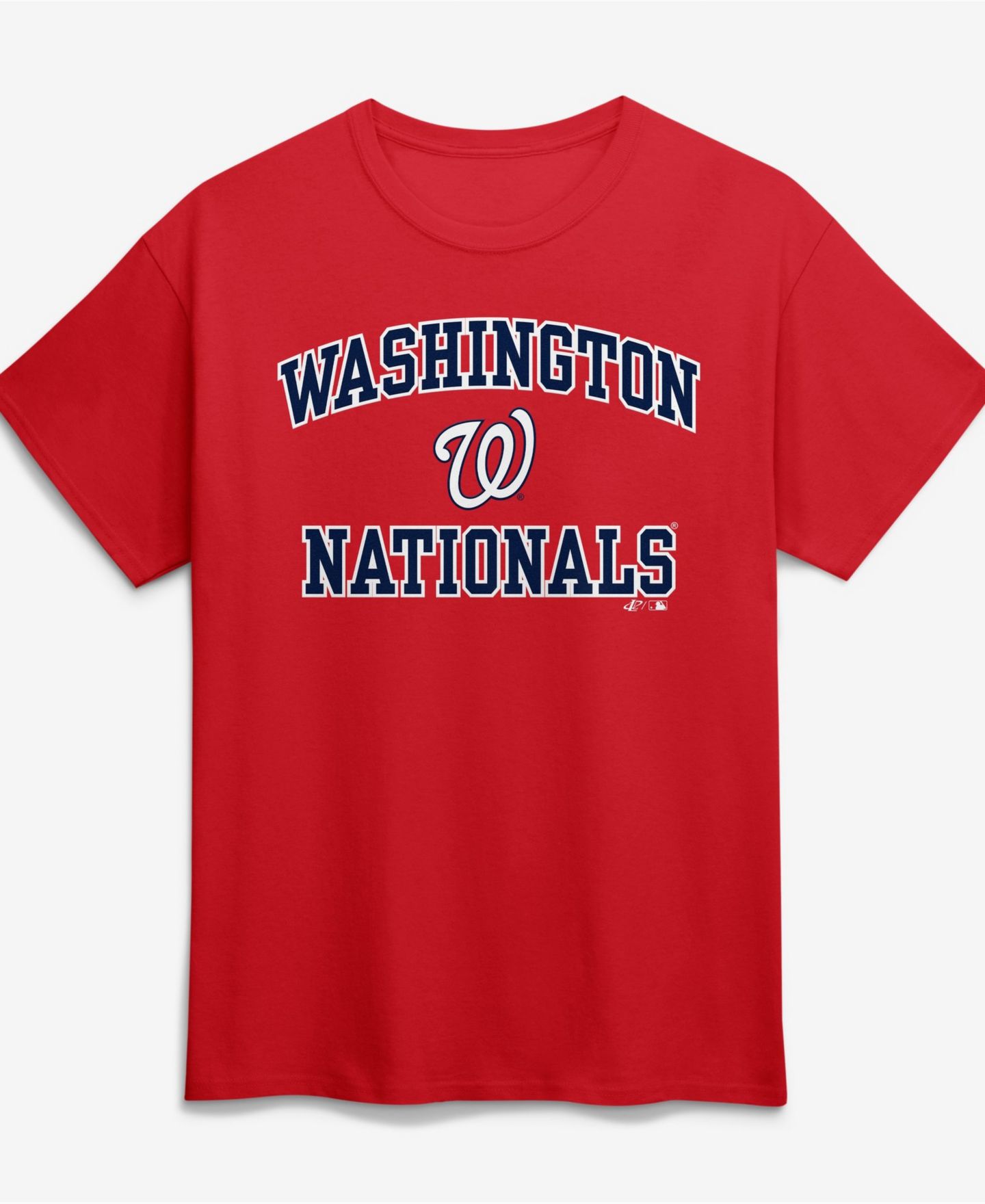 Мужская футболка Logo Athletic Red Washington Nationals Heart and Soul — фото 1