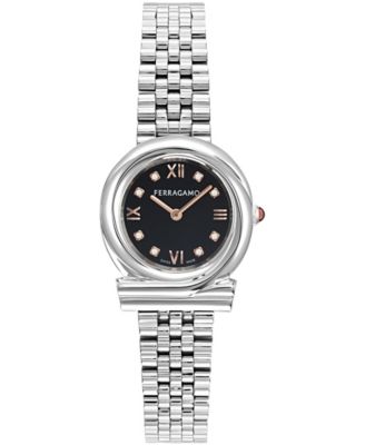 Women's Silver Stainless Steel Bracelet Watch 28mm