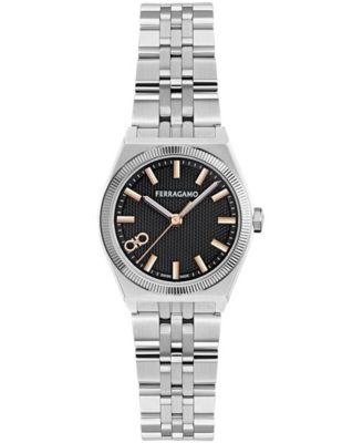 Women's Silver Stainless Steel Bracelet Watch 28mm