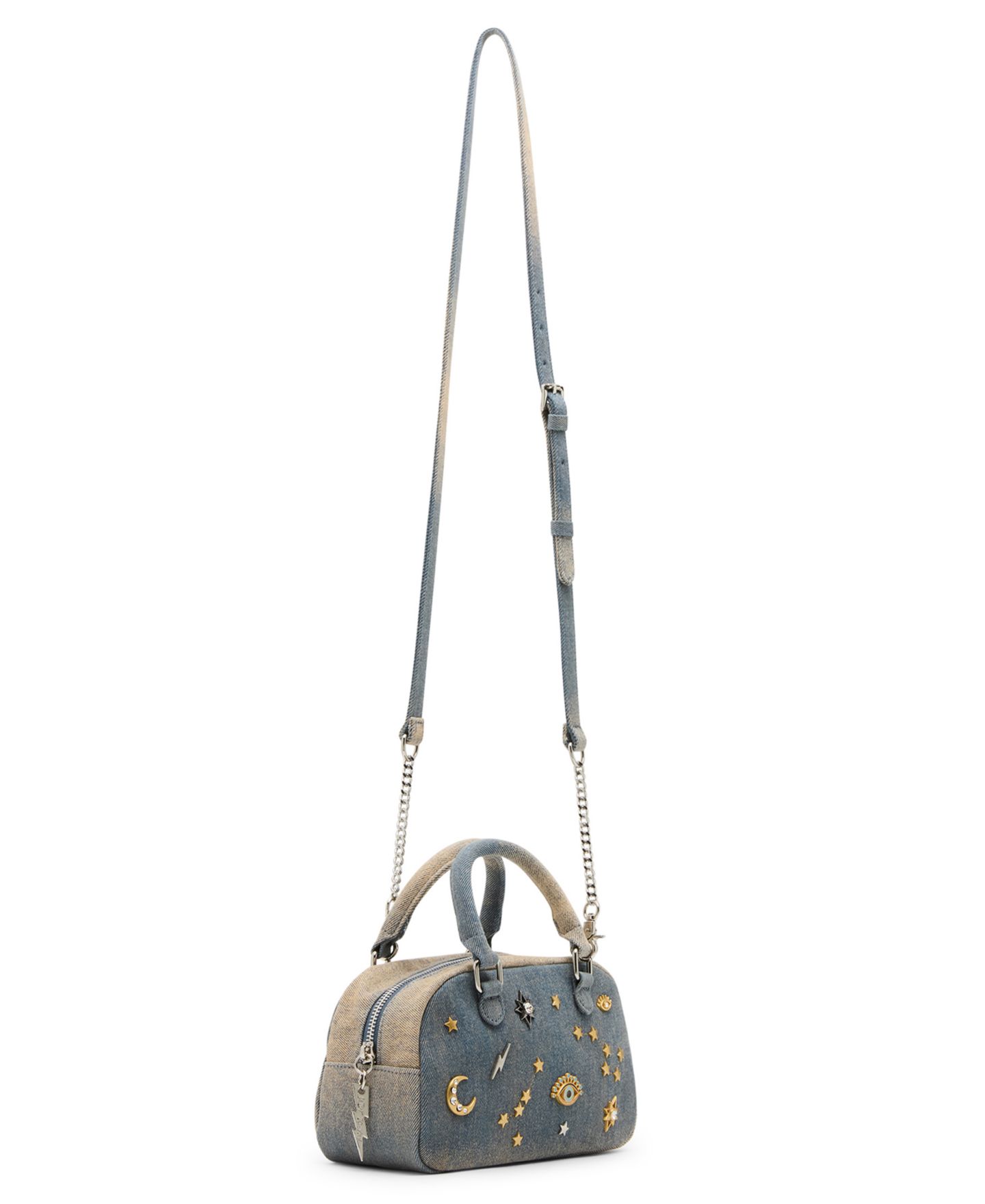 Женская сумка Betsey Johnson Celestial Dome Small Satchel Handbag, цвет: Джинсовый — фото 3