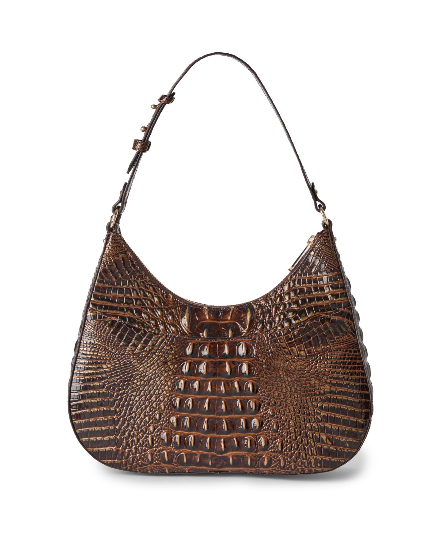 Женская сумка Brahmin Stephie Melbourne Medium Leather Shoulder, цвет: Шоколадный — фото 2