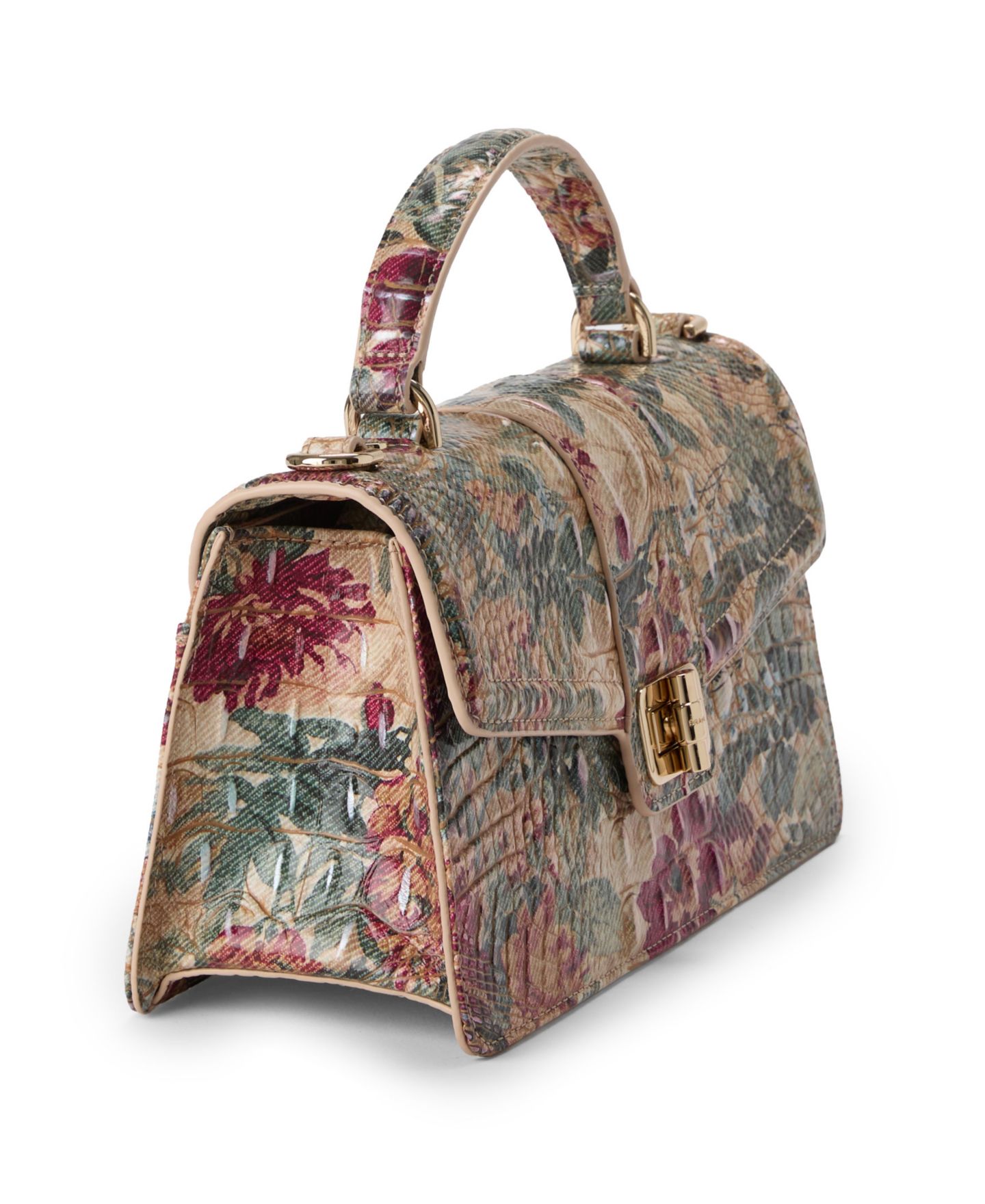 Женская сумка Brahmin Genie Melbourne Leather Small Crossbody, цвет: Heirloom Garden — фото 3
