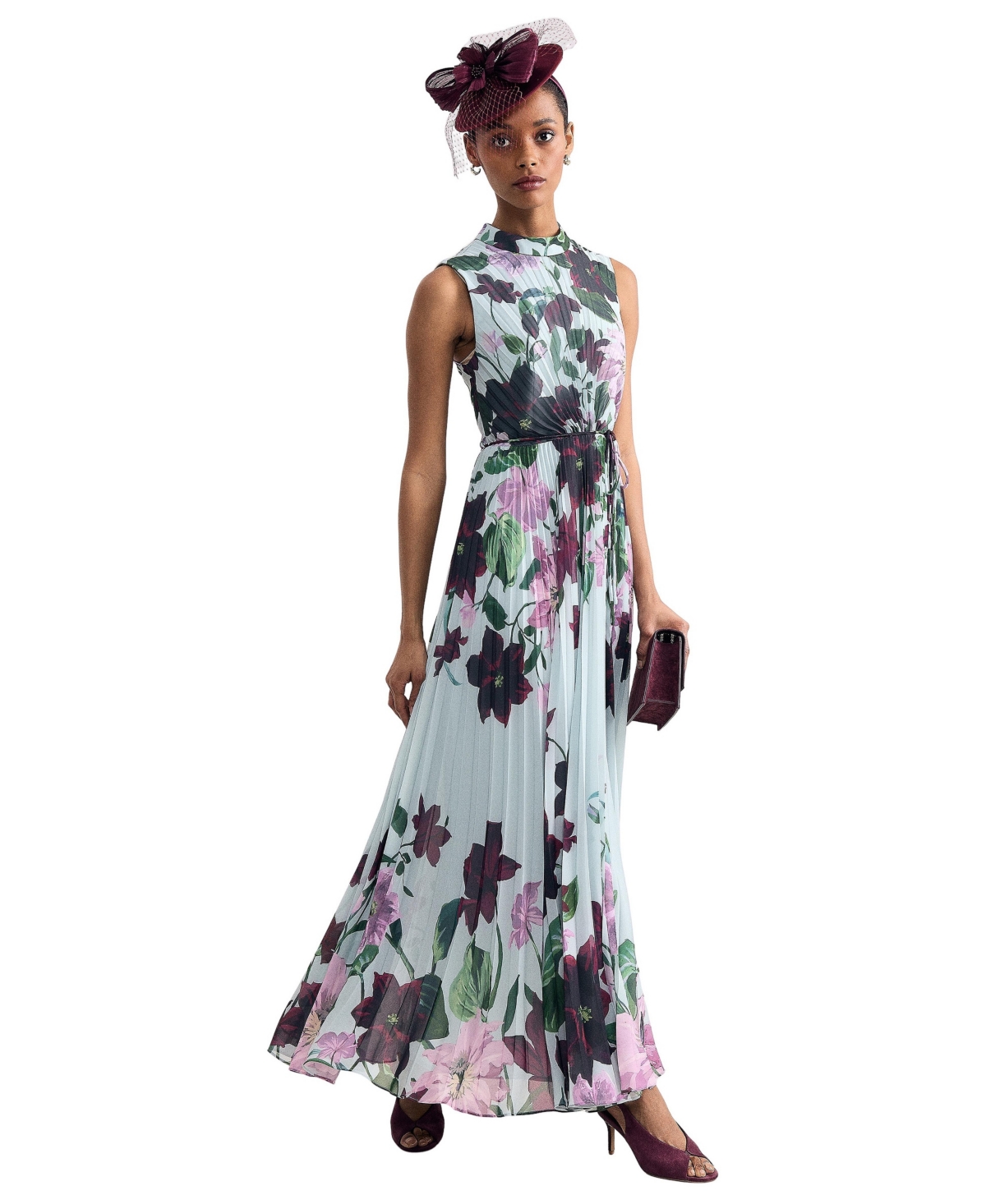 Phase Eight Women's Dahlia Floral Pleated Maxi Dress