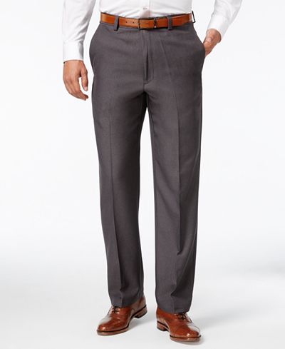 Haggar Microfiber Performance Classic-Fit Dress Pants, Only at Macy's ...