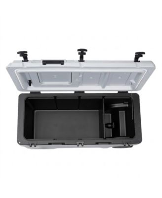 106 Qt Rolling Hard Cooler with Wheels 48 Hour Ice Retention and Leak-Resistant Seal